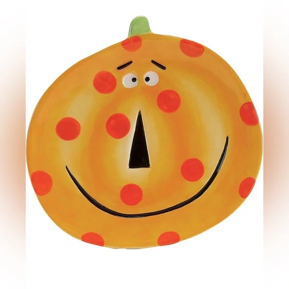 Boston Warehouse Pumpkin Patch Shaped Plate Set of 4 - Picture 5 of 11